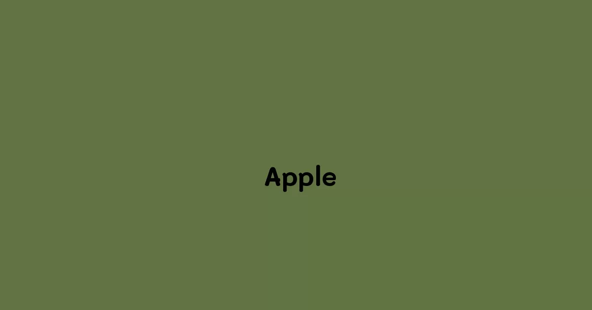  Apple